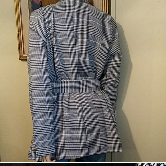 Tweed Black & White Belt 2 Pockets - Picture 6 of 8